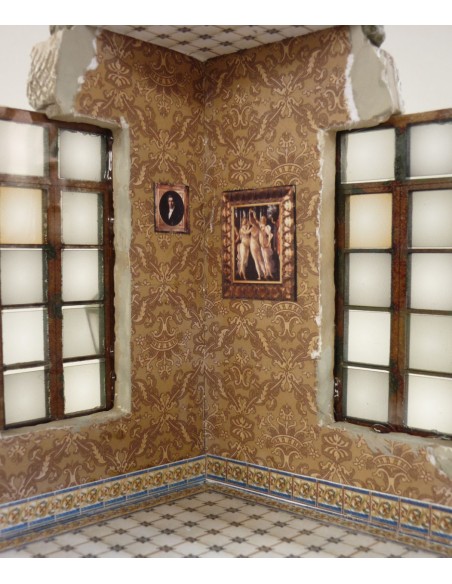 BASE DE DIORAMA: ESQUINA DE EDIFICIO 1/35