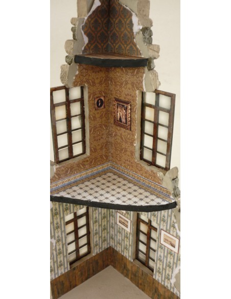 BASE DE DIORAMA: ESQUINA DE EDIFICIO 1/35