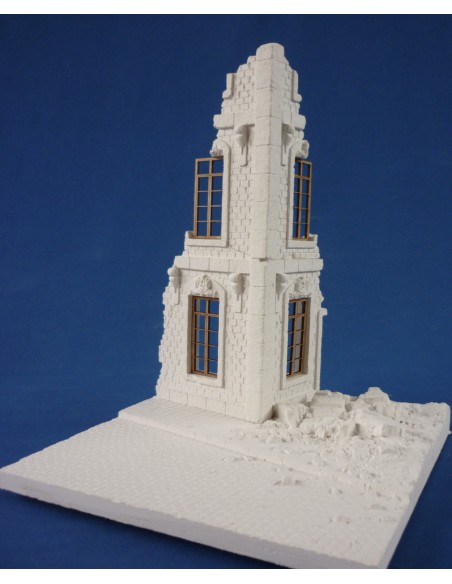BASE DE DIORAMA: ESQUINA DE EDIFICIO 1/35
