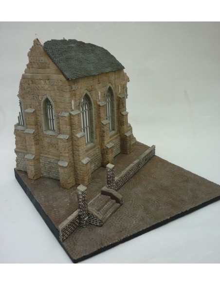 BASE PARA DIORAMA: IGLESIA DESTRUIDA 1/35