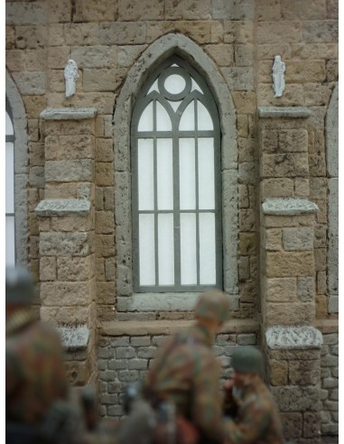 BASE PARA DIORAMA: IGLESIA DESTRUIDA 1/35