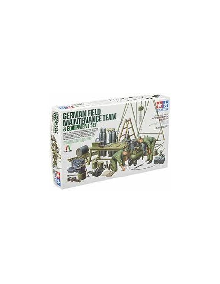 German Field Maintenance Team & Equipment Set w/ 2 figuras