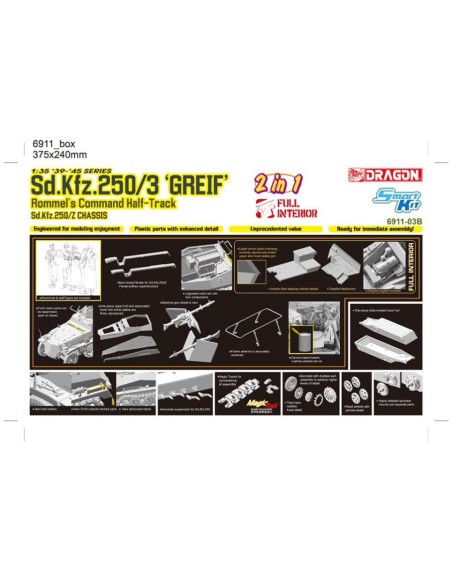 Sd.Kfz.250/3 "Greif" Rommel's Command Half-Track / Z Chassis (2 in 1)