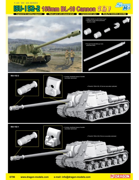 ISU-152-2 155mm BL-10 Cannon 2in1