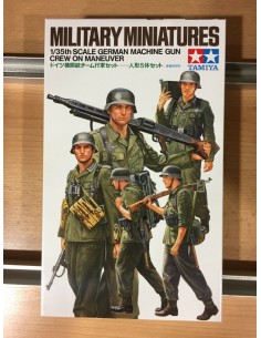 German Machine Gun Crew On Maneuver