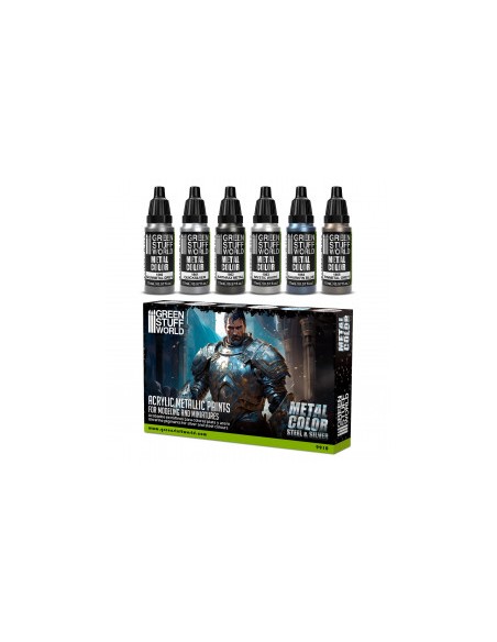 SET PINTURA METÁLICA - PLATA
