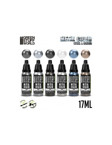 SET PINTURA METÁLICA - PLATA