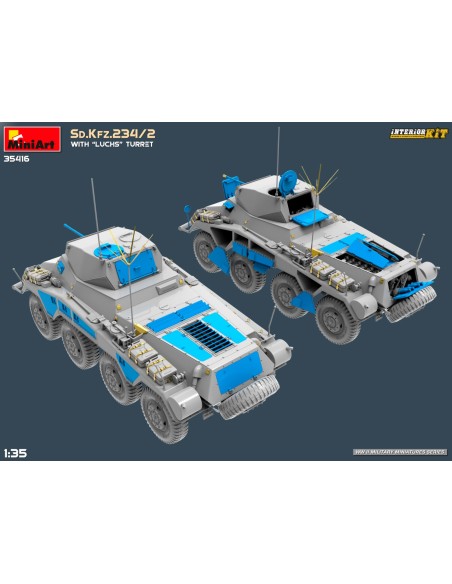 Sd.Kfz.234/2 With 'Luchs' Turret Interior Kit