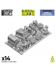 SET RESINA MONEDAS Y TESOROS 2