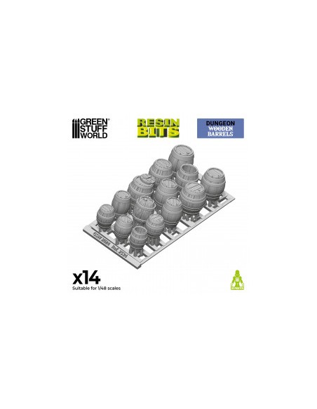 SET RESINA BARRILES DE MADERA