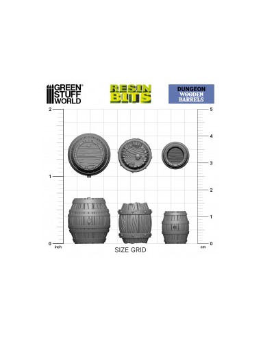 SET RESINA BARRILES DE MADERA