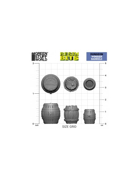 SET RESINA BARRILES DE MADERA