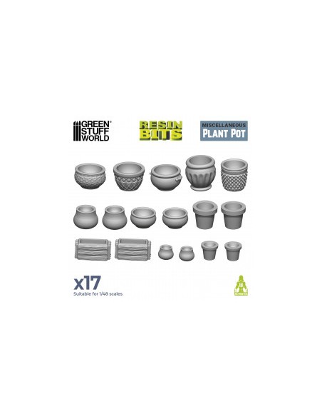 SET RESINA MACETAS