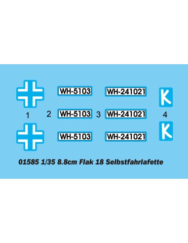 German 8.8cm Flak 18 Selbstfahrlafette  LEER...