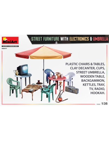 Street Furniture w/Electronics & Umbrella