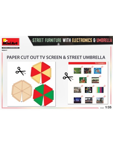Street Furniture w/Electronics & Umbrella