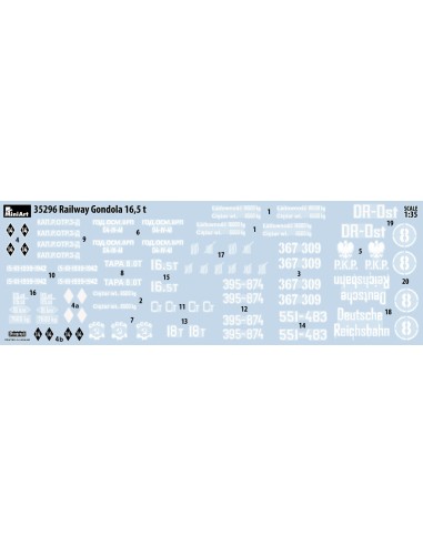 Railway Gondola 16,5-18t with Figures & Barrels