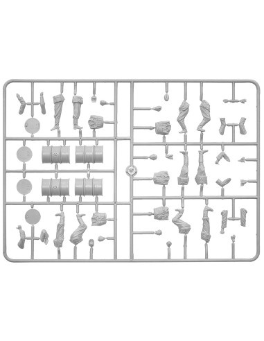 Railway Gondola 16,5-18t with Figures & Barrels