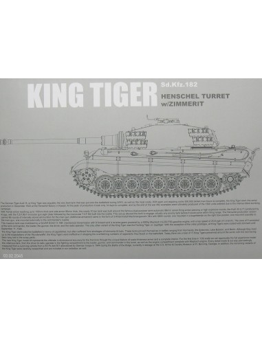 Sd.Kfz.182 HENSCHEL TURRET w/ZIMMERIT