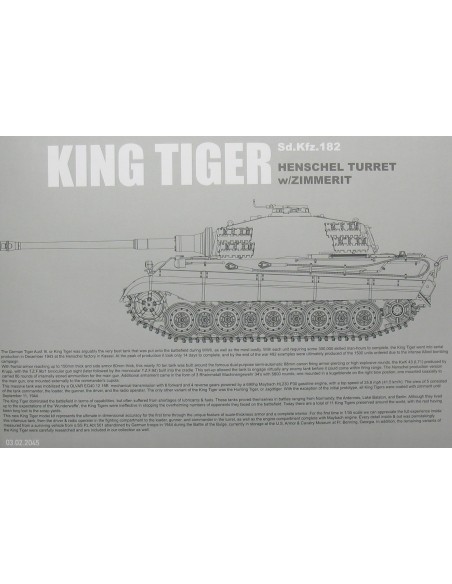 Sd.Kfz.182 HENSCHEL TURRET w/ZIMMERIT
