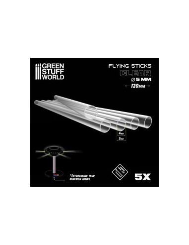 TUBOS ACRÍLICOS TRANSPARENTES 5mm