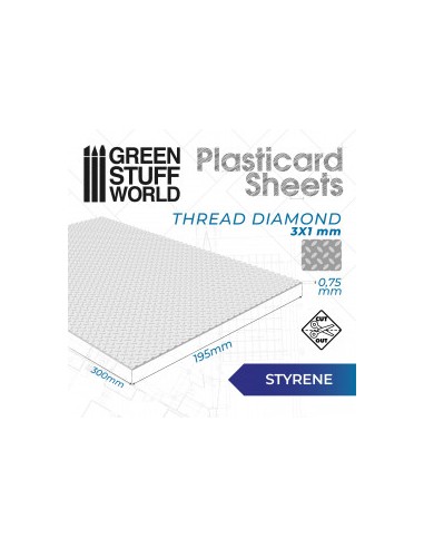 PLANCHA PLASTICARD DIAMANTE - TAMAÑO A4