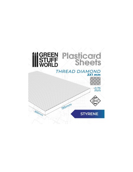 PLANCHA PLASTICARD DIAMANTE - TAMAÑO A4