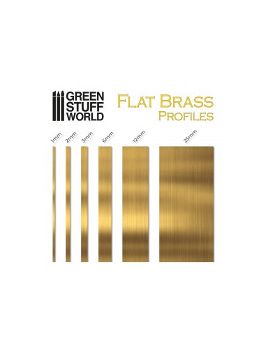 PERFIL PLANO LATÓN 0,2x25mm (PACK DE 3)