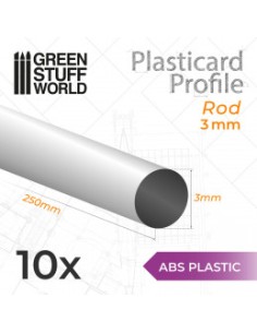 PERFIL PLASTICARD BARRA 3 mm (x 10)
