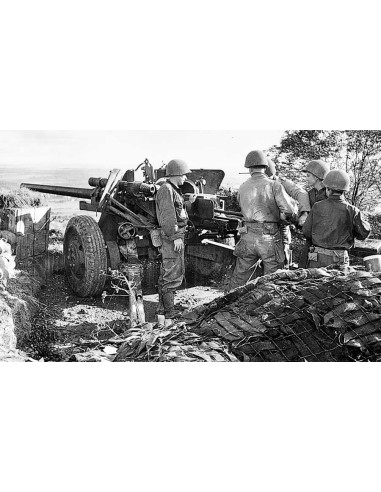 US 3 inch AT Gun M5 on carriage M6 (later version)