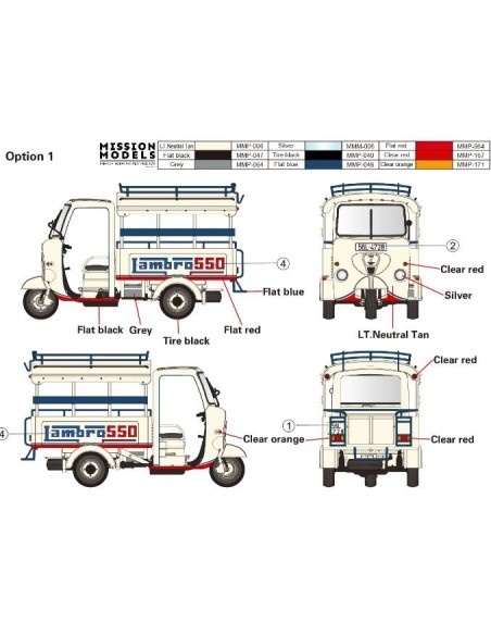 60'-70's Saigon Shuttle Motor - Tricycle Depot And A Take Break Driver (2 Kits In 1 Box)