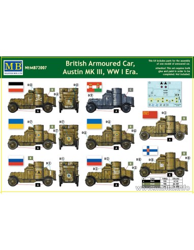 British Armoured Car, Austin, MK III, WW I Era