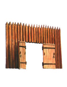 Fortress wall with gate 2