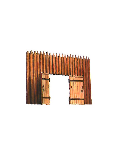 Fortress wall with gate