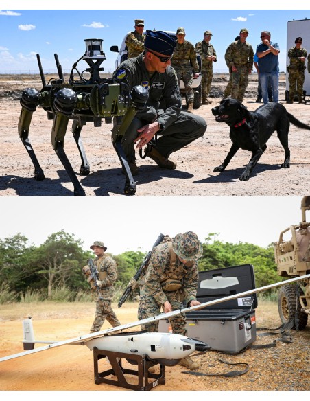 Armed Robot Dog & RQ-20 UAV Set