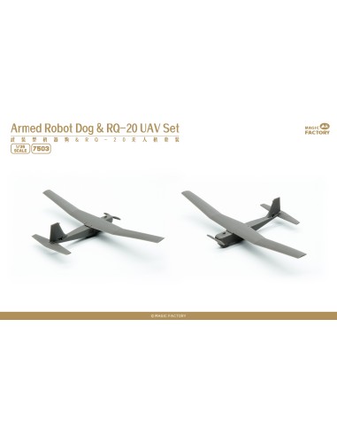 Armed Robot Dog & RQ-20 UAV Set