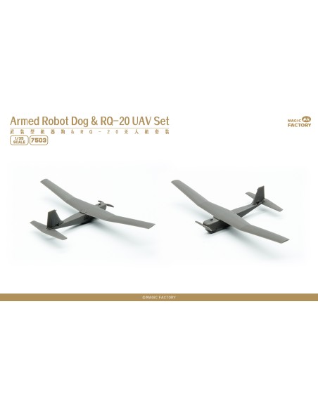 Armed Robot Dog & RQ-20 UAV Set