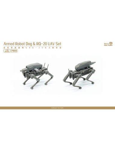Armed Robot Dog & RQ-20 UAV Set