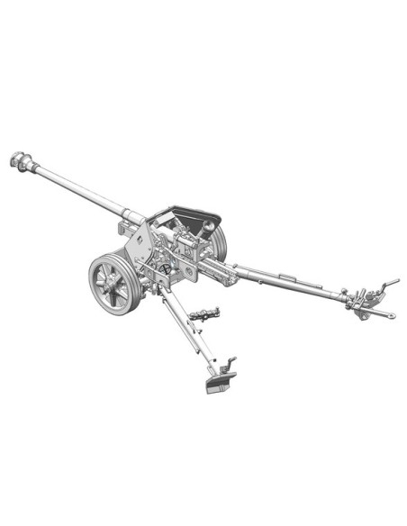 German 7,5cm Pak40 w/4 figures