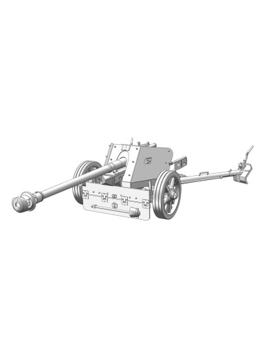 German 7,5cm Pak40 w/4 figures