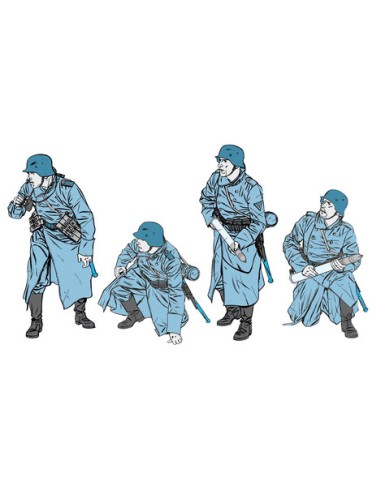 German 7,5cm Pak40 w/4 figures