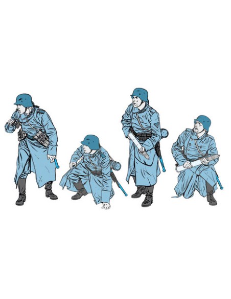 German 7,5cm Pak40 w/4 figures