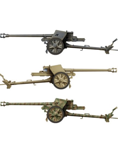German 7,5cm Pak40 w/4 figures