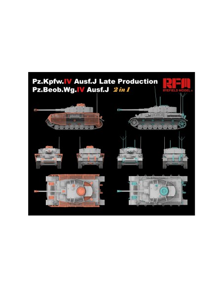 Pz.Kpfw.IV Ausf.J Late Production / Pz.Beob.Wg.IV Ausf.F With Workable Track Links