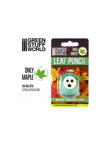 TROQUELADORA DE HOJAS MINIATURA VERDE MEDIO