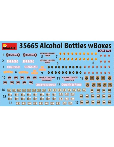 Alcohol Bottles with Boxes