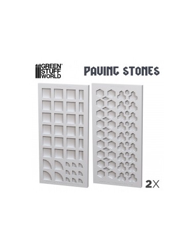 MOLDE SILICONA PAVIMENTO DE PIEDRA