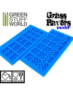 MOLDE SILICONA ADOQUÍN CÉSPED