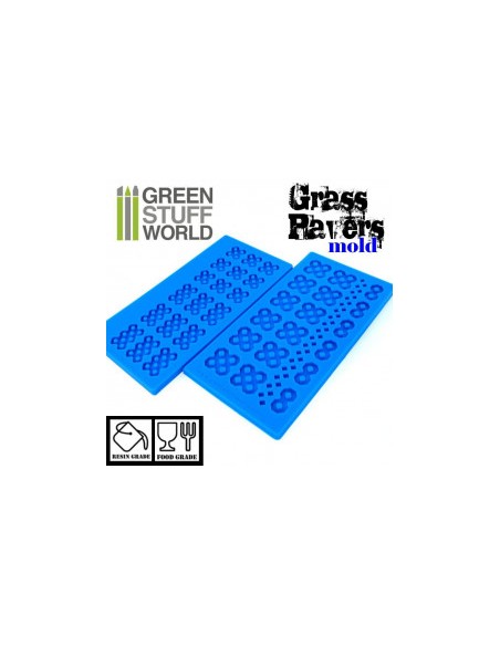 MOLDE SILICONA ADOQUÍN CÉSPED