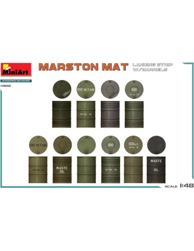 Pista de Aterrizaje Marston Mat con Barriles